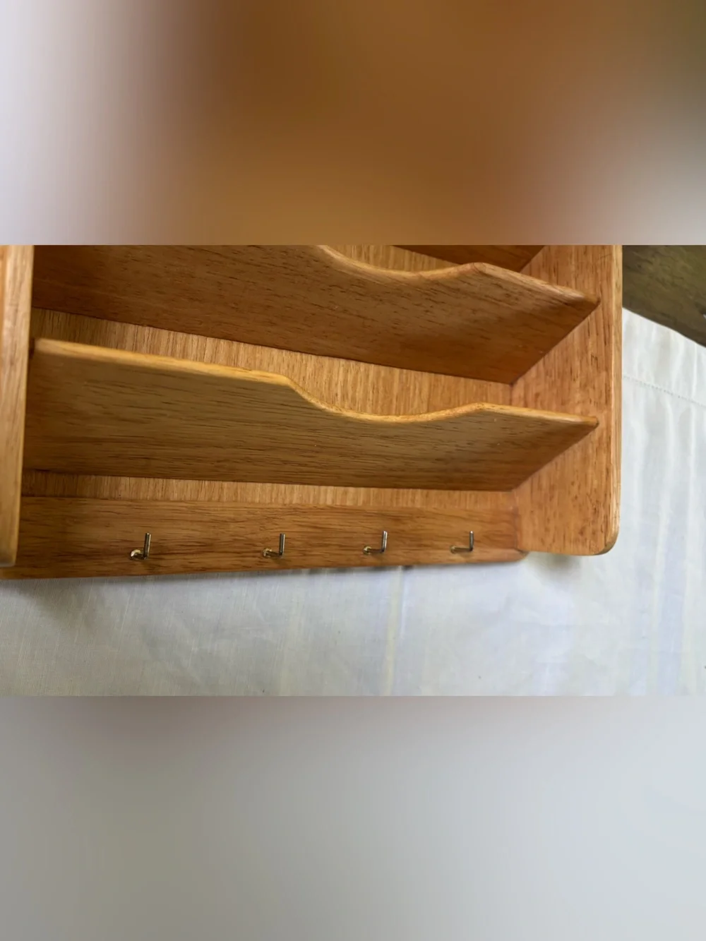 Vintage Wood Wall  Mail & Key Organizer Goodwood